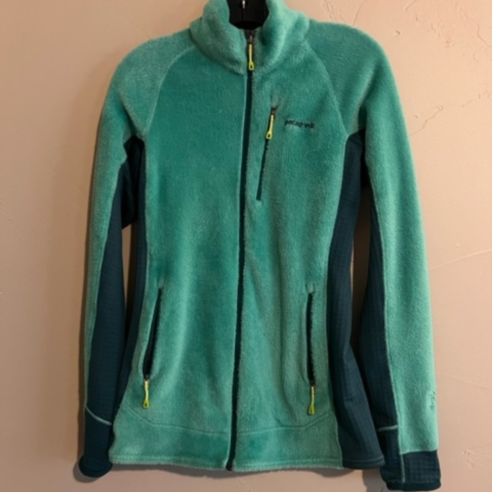 Patagonia R2 Zip Up Jacket Regulator Fleece, Teal, S Large